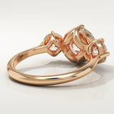 2.0 CT Round Cut Three Stone Lab-Grown Diamond Engagement Ring