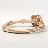 2.0 CT Round Cut Dainty Pave Lab-Grown Diamond Engagement Ring