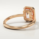 2.0 CT Radiant Cut Bezel Lab-Grown Diamond Engagement Ring