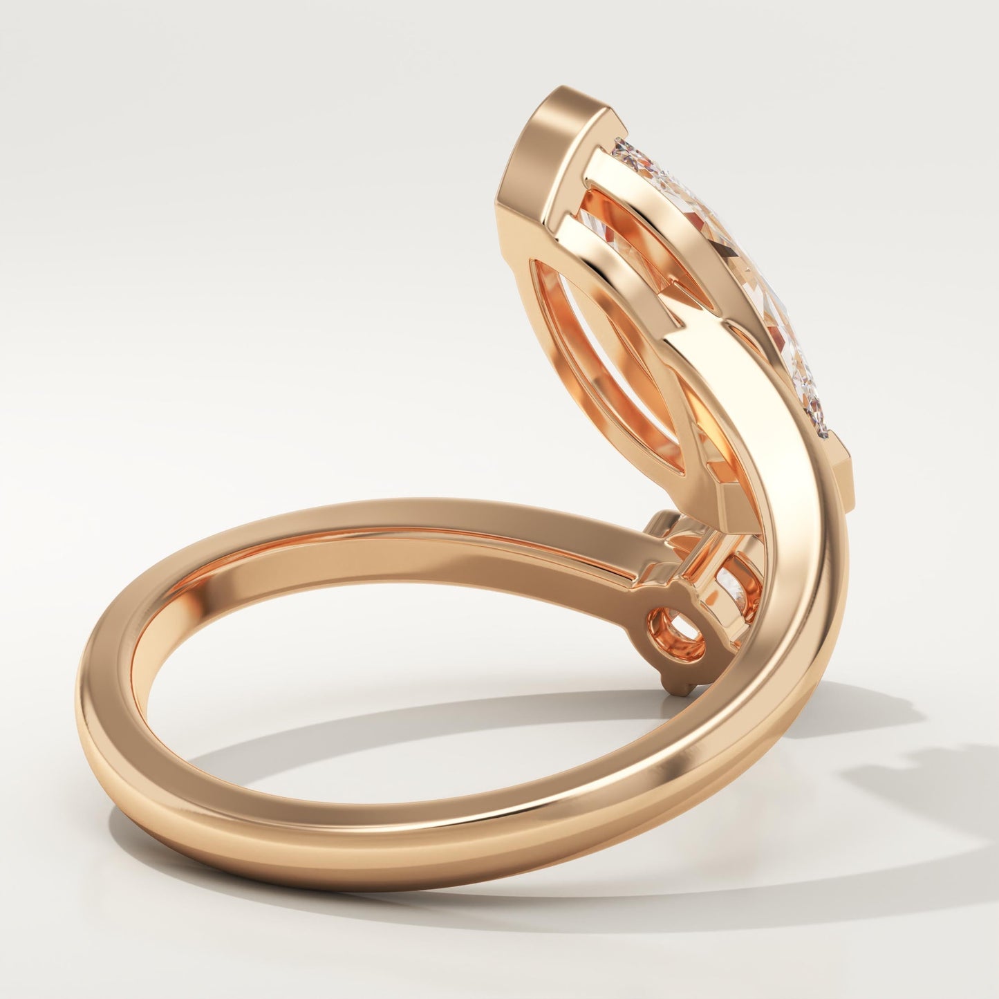 1.75 TCW Marquise & Round Cut Toi Et Moi Lab-Grown Diamond Engagement Ring