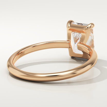 Radiant Cut Solitaire Lab-Grown Diamond Engagement Ring