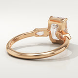 2.0 CT Emerald Cut Three Stone Lab-Grown Diamond Engagement Ring