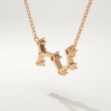 0.085 TCW Round Lab-Grown Diamond Scorpio Constellation Necklace