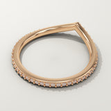 0.74 TCW Round Cut Lab-Grown Diamond Wedding Band