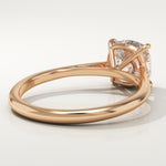 2.0 CT Cushion Cut Solitaire Lab-Grown Diamond Engagement Ring