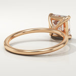 2.0 CT Asscher Cut Solitaire Lab-Grown Diamond Engagement Ring