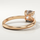 2.0 CT Cushion Cut Solitaire Lab-Grown Diamond Engagement Ring