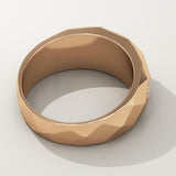 0.231 CT Round Shaped Multi Stone Lab-Grown Diamond Wedding Band For Men