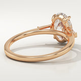 2.0 CT Oval Cut Three Stone Lab-Grown Diamond Engagement Ring