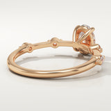 2.0 CT Oval Cut Dainty Pave Lab-Grown Diamond Engagement Ring