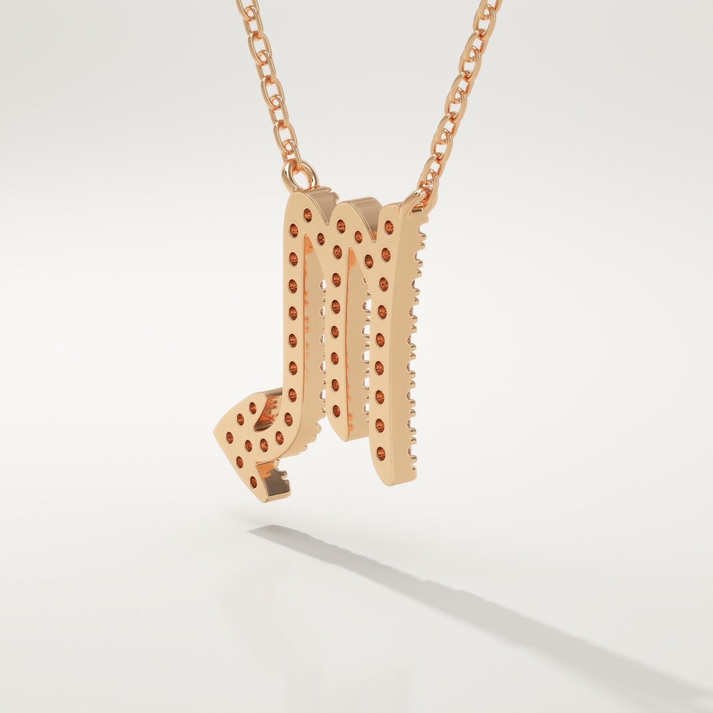 0.093 TCW Round Lab-Grown Diamond Virgo Zodiac Necklace