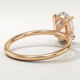 2.0 CT Oval Cut Solitaire Lab-Grown Diamond Engagement Ring