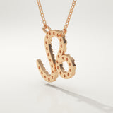 0.14 TCW Round Lab-Grown Diamond Leo Zodiac Necklace