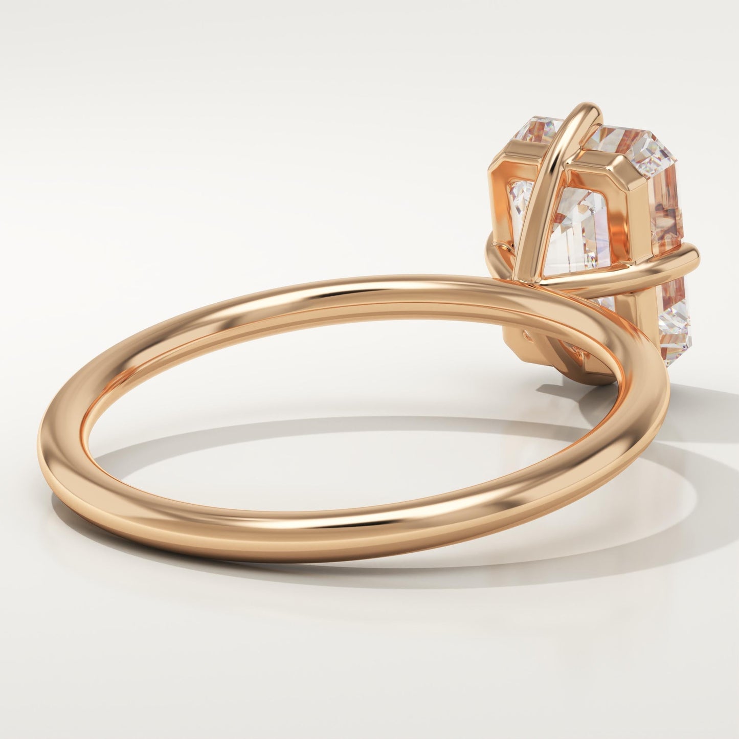 Emerald Cut Solitaire Lab-Grown Diamond Engagement Ring
