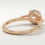 2.0 CT Round Cut Three Stone Lab-Grown Diamond Engagement Ring