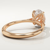 1.5 CT Oval Cut Solitaire Lab-Grown Diamond Engagement Ring