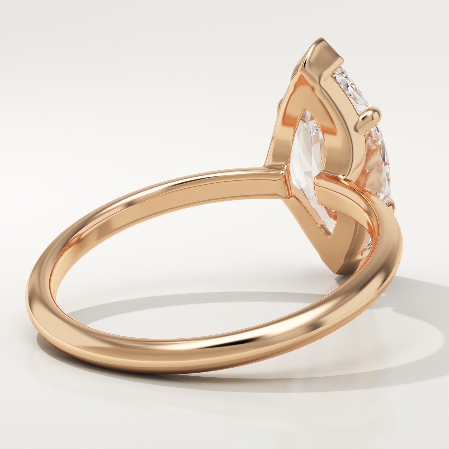 1.75 CT Marquise Cut Solitaire Moissanite Engagement Ring