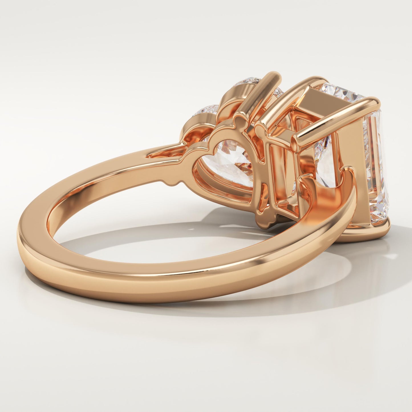 4.75 TCW Radiant & Heart Cut Toi Et Moi Lab-Grown Diamond Engagement Ring