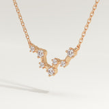 0.103 TCW Round Lab-Grown Diamond Pisces Constellation Necklace