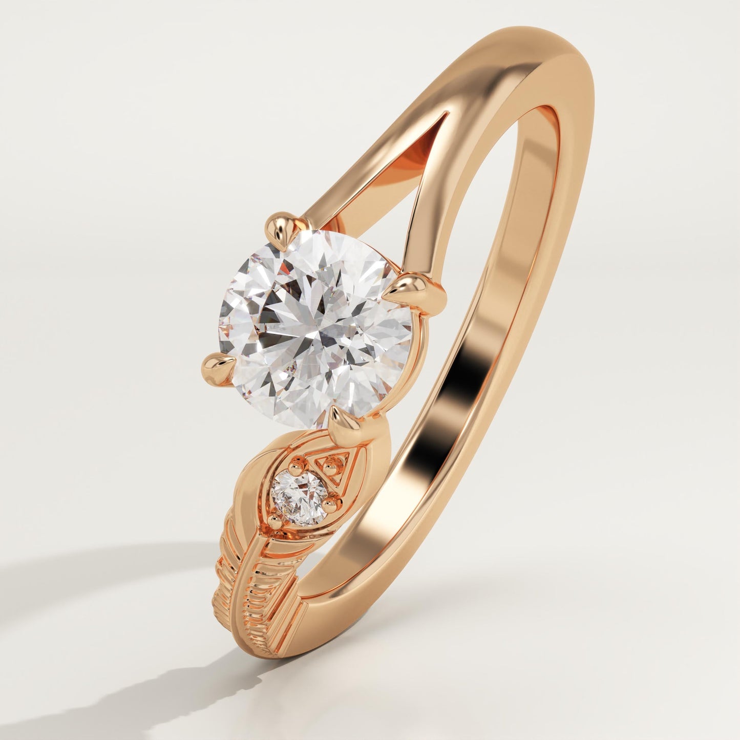 0.775 Round Cut Toi Et Moi Lab-Grown Diamond Engagement Ring