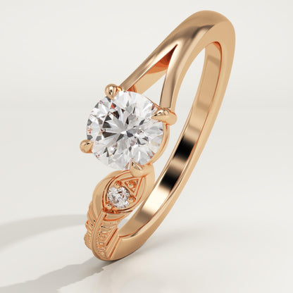 0.775 Round Cut Toi Et Moi Lab-Grown Diamond Engagement Ring