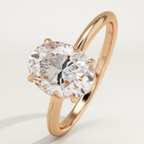 2.0 CT Oval Cut Solitaire Lab-Grown Diamond Engagement Ring