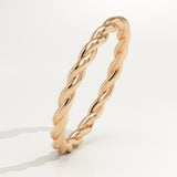 Twisted Shank Wedding Band