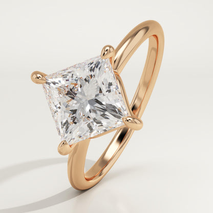 Princess Cut Solitaire Lab-Grown Diamond Engagement Ring