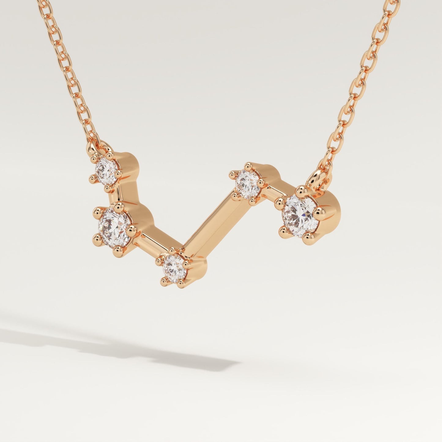 0.16 TCW Round Lab-Grown Diamond Aires Constellation Necklace