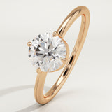 1.0 CT Round Cut Solitaire Lab-Grown Diamond Engagement Ring