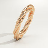 Twisted Shank Wedding Band
