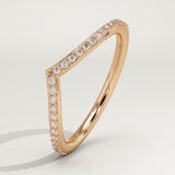 0.74 TCW Round Cut Lab-Grown Diamond Wedding Band