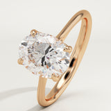 1.5 CT Oval Cut Solitaire Lab-Grown Diamond Engagement Ring