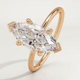 1.5 CT Marquise Cut Solitaire Lab-Grown Diamond Engagement Ring