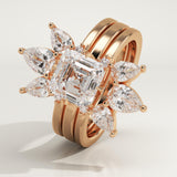 1.78 CT Asscher Cut Solitaire Lab-Grown Diamond Bridal Set