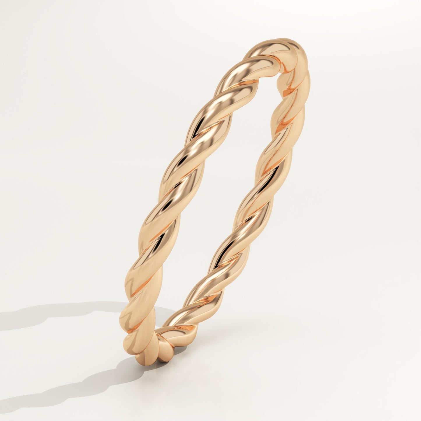 Twisted Shank Wedding Band