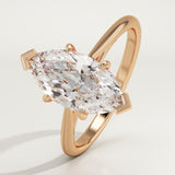 2.0 CT Marquise Cut Solitaire Lab-Grown Diamond Engagement Ring