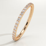 0.5 TCW Round Cut Lab-Grown Diamond Full Eternity Wedding Band