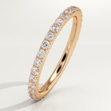 0.74 TCW Round Cut Lab-Grown Diamond Full Eternity Wedding Band