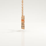 0.103 TCW Round Lab-Grown Diamond Virgo Constellation Necklace