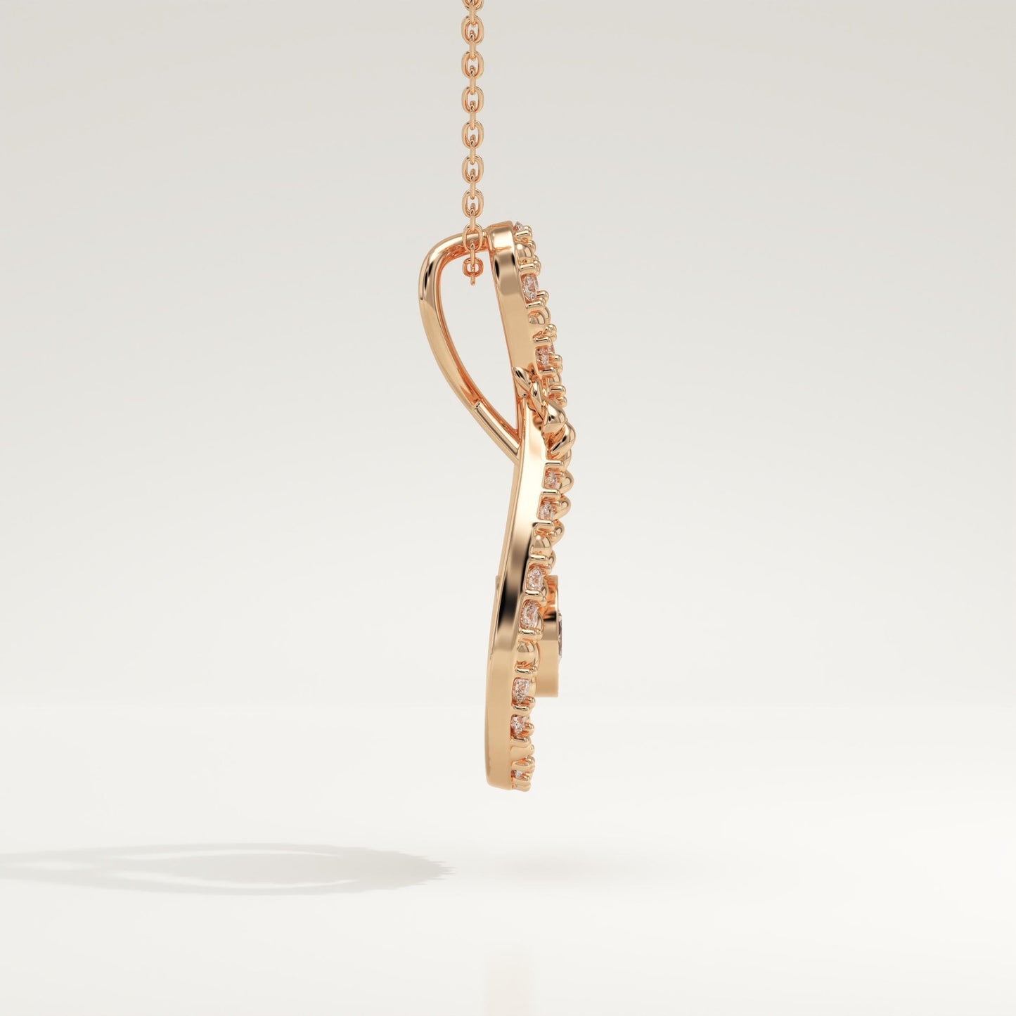 0.11 TCW Round Lab-Grown Diamond Multi Stone Necklace