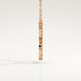 0.12 TCW Round Lab-Grown Diamond Taurus Zodiac Necklace