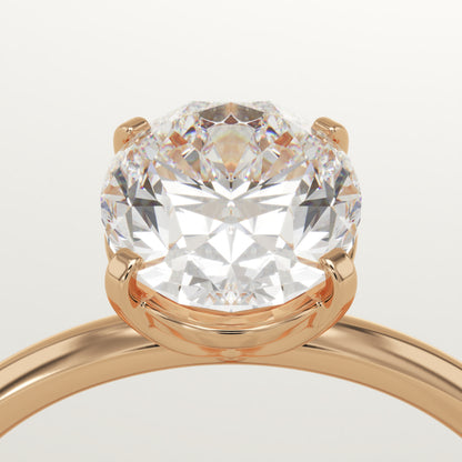 0.88 CT Oval Cut Moissanite Solitaire Engagement Ring (US Size 8 Ready To Ship)