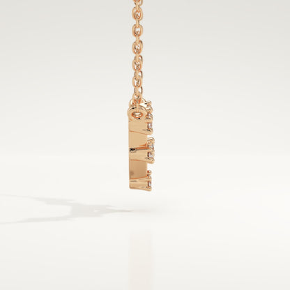 0.078 TCW Round Lab-Grown Diamond Libra Constellation Necklace