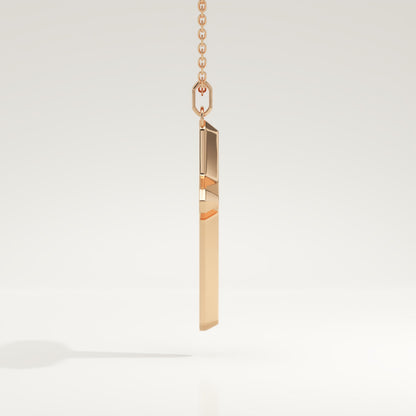 0.193 TCW Round Lab-Grown Diamond Cross Necklace