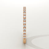 0.18 TCW Round Cut Lab-Grown Diamond Full Eternity Wedding Band