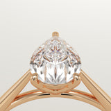 2.0 CT Pear Cut Solitaire Lab-Grown Diamond Engagement Ring