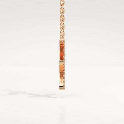 0.273 TCW Round Lab-Grown Diamond Sagittarius Zodiac Necklace