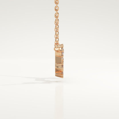 0.085 TCW Round Lab-Grown Diamond Scorpio Constellation Necklace