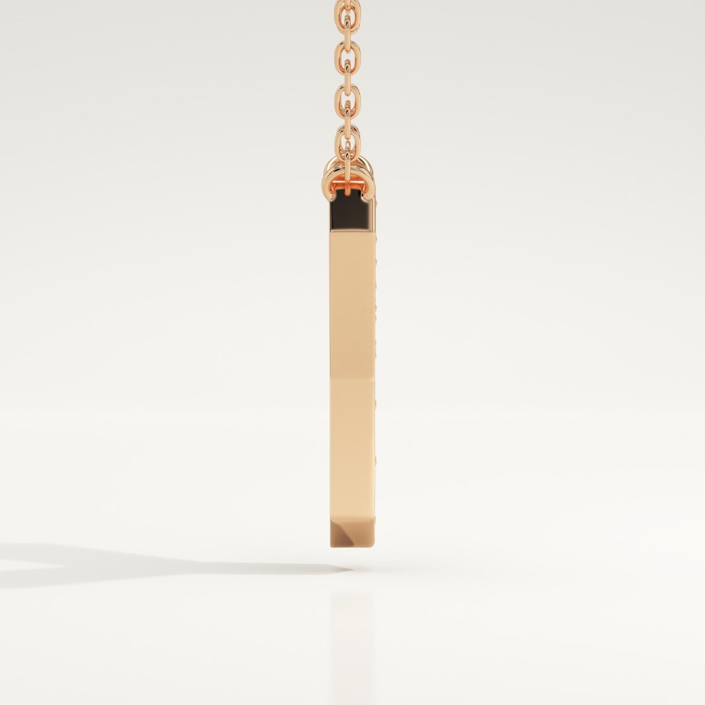 0.23 TCW Round Lab-Grown Diamond Y Initial Necklace